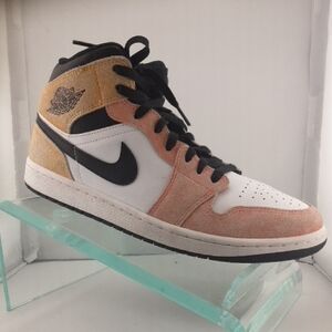 Nike High-Top Sneakers in Black, White, and Tan